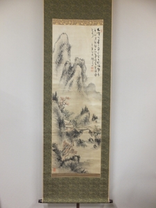 【真作保証】 吉嗣拝山 直筆 村田影水 極箱 地方南画家の三傑 最後の南画家 (広瀬淡窓 平野五岳) 福岡県 太宰府 ⑥ 掛軸作品何点でも同梱可