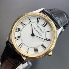 【正規品 可動】ティファニー ゴールド 腕時計 ダブルネーム クラシック メンズ