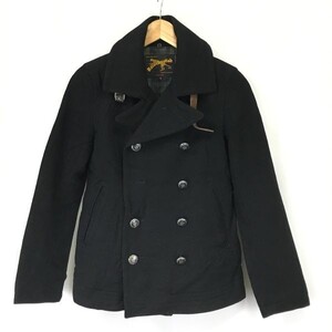 レインチーター/Raincheetah ENGLAND★ショート丈/ウールピーコート【メンズS/濃紺/dark navy】Coat/Jacket◆BH436