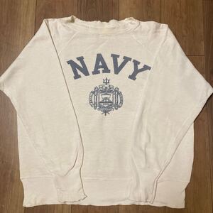 60’s〜 NAVY 染み込みプリント スウェット ヴィンテージ ビンテージ