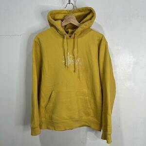 ☆送料無料☆STUSSY☆ステューシー☆刺繍ロゴスウェットパーカー☆メンズS☆Basic Copyright Applique Hood☆K22