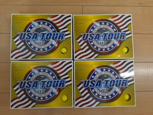 ○未使用○新品○朝日ゴルフ　USA TOUR α2　黄色ゴルフボール　4ダース