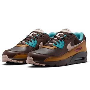 ☆NIKE AIR MAX 90 GTX 焦茶/濃黄土/青緑 30.0cm ナイキ エア マックス 90 ゴアテックス GORE-TEX DJ9779-200