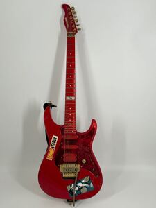 【2】ギター　エレキギター　弦楽器　フェルナンデス FERNANDES　レッド　ノーメンテ　動作未確認　ストラトキャスター　FRT-5PRO-TRS 中古