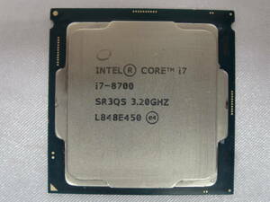 ★Intel /CPU Core i7-8700 3.20GHz 起動確認済み★