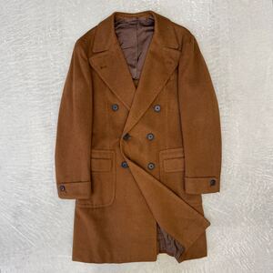 サルトリアソリート◆ポロコート◆ライトブラウン◆Sartoria Solito◆カシミヤ◆カシミア コート チェスター ダブル ダブルコート メンズ