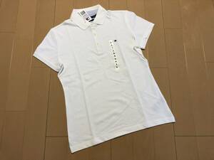 ●○ 新品 TOMMY HILFIGER トミー ヒルフィガー フラッグロゴ ポロシャツ L/G ホワイト ○●