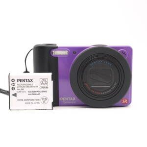 美品 PENTAX ペンタックス Optio RZ10 紫 パープル バイオレット コンデジ コンパクトデジタルカメラ #0855