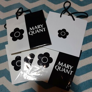 ＊MARY QUANT＊モノトーン紙袋5枚セット＊