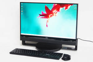 【1円～】大容量！i7＆Office2019搭載！LaVie Desk All-in-one DA970/AAB i7-5500U 8G HDD1T 23.8FHD 顔認証 Blu-ray YAMAHAサウンド Win10