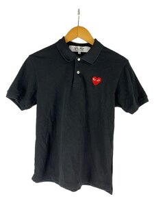 PLAY COMME des GARCONS◆ポロシャツ/S/コットン/ブラック/黒/AX-T006/2024年モデル