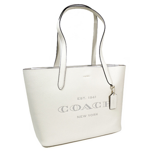 【COACH 本物 新品 コーチUSAアウトレット正規品】キャメロン トート レザー トートバッグ バッグ CC050 チョーク 新作 新品