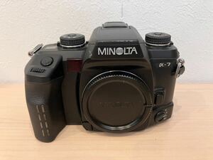 塩a028 MINOLTA ミノルタ a-7 20010366 ボディ 一眼レフカメラ フィルムカメラ オートフォーカス 動作未確認 中古品