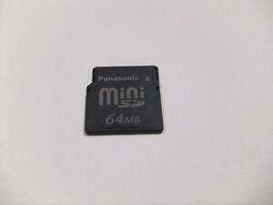 miniSDカード 64MB 現状出品 フォーマット済み 1枚 Panasonic