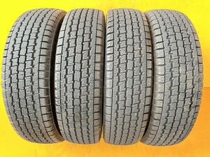 森商会 冬No. 037佐賀発 送料無料! 4本set 145/80R12 80/78N LT W300 STUDLESS 2021 6mm MAXXスタッドレス ブリヂストン BRIDGESTONE