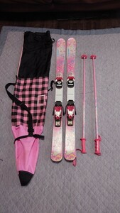 中古品　KAZAMA スキー板　115cm 　女の子