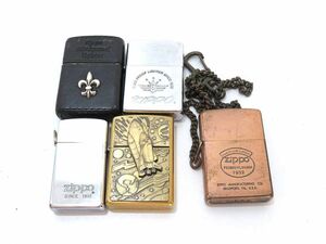 1円 ZIPPO スペース レザーケース ミニプレーン 等 ライター 大量セット BV026