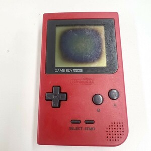 T234-M15-7196 NINTENDO 任天堂 GAME BOY pocket ゲームボーイポケット 本体 MGB-01 レッド