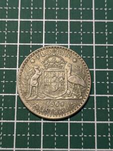 オーストラリア 1フローリン銀貨 1960年 