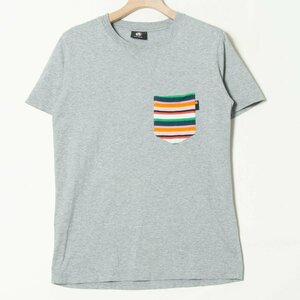 メール便◯ Paul Smith ポールスミス サイズS 半袖 クルーネック Tシャツ 灰色/グレー コットン100％ メンズ 紳士 春夏 カジュアル