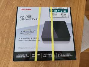 【新品未使用】 TOSHIBA 外付けハードディスク THD-600D3 6TB（4TB + 2TB）