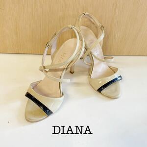 DIANA ダイアナ クロスストラップ サンダル 21.5