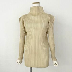 29d8 PLEATS PLEASE ISSEY MIYAKE プリーツプリーズ イッセイミヤケ 日本製 PP04-JK604 ハイネック 長袖プリーツカットソー