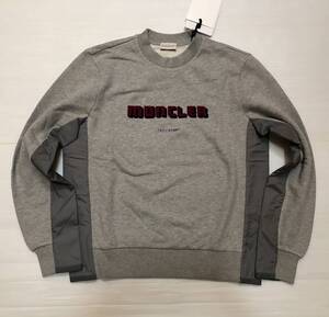 ☆新品☆Mサイズ【 MONCLER モンクレール 】オールシーズン着用可！とても便利なブランドロゴプリント クルーネック スウェット 9149