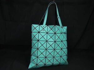 1円■美品■BAO BAO ISSEY MIYAKE バオバオイッセイミヤケ ルーセント PVC トートバッグ ショルダー 肩掛け エメラルドグリーン系 FD2530