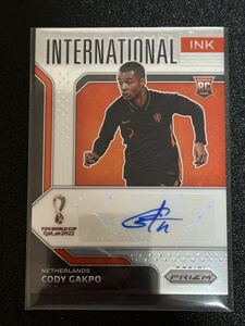 Cody Gakpo 直筆サインカード　ルーキー 2022 Panini Prizm World cup Qatar カタールW杯 International Ink Auto - Netherland Rookie