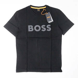 新品正規品 HUGO BOSS ヒューゴ ボス 50481923 メンズ 半袖 コントラストロゴ Tシャツ 大谷翔平 ブラック M