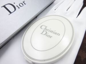 【希少】Christian Dior ミラー 鏡 手鏡 収納式 クリスチャン ディオール ヴィンテージ アクセサリー レディース 結婚式 レア ya-3-6