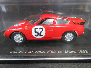 1/43　フィアット　アバルト　700S　LM1962　＃52