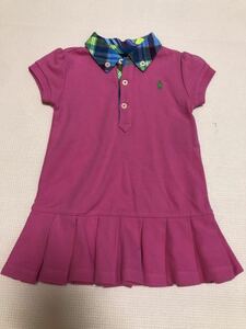 ラルフローレン 半袖ワンピース　12M 80センチ　キッズ　ベビー服　女の子　RALPH LAUREN