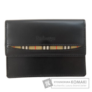 BURBERRY バーバリー 名刺入れ カードケース レザー レディース 中古