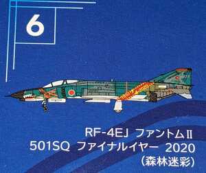 ⑥RF-4EJ ファントムII 501SQ ファイナルイヤー 2020 (森林迷彩)　Ｆ－４ファントム２ハイライト　1/144WORKSHOP Vol.41　エフトイズ　