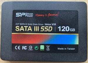 【使用時間18971時間】シリコンパワー Velox V55 120GB 2.5 SATA SSD 659