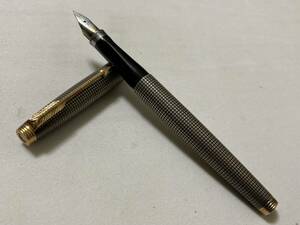 PARKER パーカー スターリングシルバー万年筆 ペン先14K XF