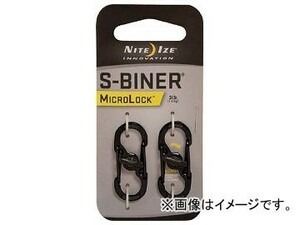 NiteIze エスビナーマイクロロックスチール ＃0 ブラックチタン NI02667(7581696) 入数：1パック(2個)