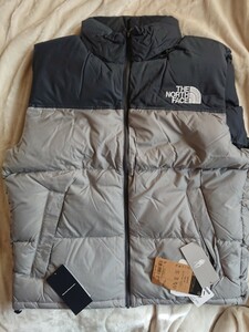 新品 XL THE NORTH FACE Nuptse vest VM グレー ND92232 ノースフェイス ヌプシベスト ダウンジャケット