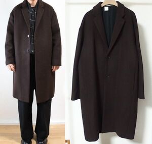 20AW N.HOOLYWOOD エヌハリウッド 1202-CO02-029 CHESTERFIELD COAT チェスターフィールド コート 40 茶