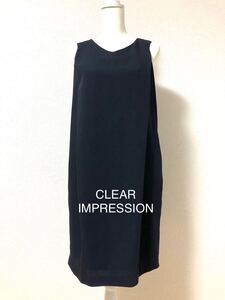 CLEAR IMPRESSION クリアインプレッション　ワンピース　ネイビー