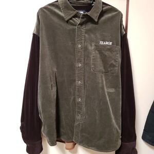 エクストララージ パネルド コーデュロイ L/S シャツ 2022 FALL XLARGE PANELED CORDUROY L/S SHIRT 美品