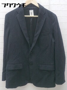 ◇ UNITED ARROWS green label relaxing シングル 2B 長袖 テーラード ジャケット サイズM ダークグレー メンズ