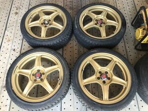 軽量 weds sport RS-5SS 17×7.5J+48 5H100 4本