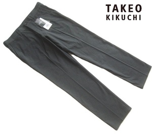 新品紙タグ付き1.7万!!タケオキクチ TAKEO KIKUCHI*美シルエット 5ポケット ストレッチポリレーヨンスラックス・パンツ 03 L グレー