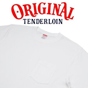 1円～1スタ 新品未使用 正規品 WHITE 激レア TENDERLOIN テンダーロイン ポケットTシャツ TEE 藤原ヒロシ キムタク サイズL 三代目JSB着用