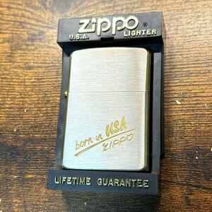 ZIPPO 1990年 born in USA ゴールド×シルバー