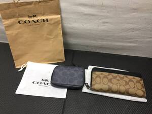 【長財布/キーケース】 まとめ売り COACH/コーチ 長財布/58112 Lジップ キーケース シグネチャーキャンバス/CB927