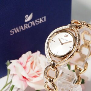 新同品 スワロフスキー SWAROVSKI スワロフスキーベゼル・ベルト バングルウォッチ レディース 腕時計 箱 F150